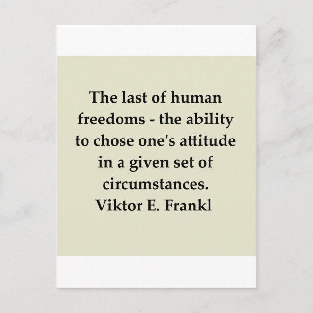 Carte Postale victor frankl citation (Devant)