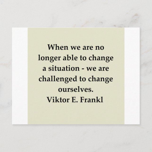 Carte Postale victor frankl quote (Devant)