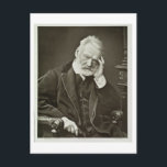 Carte Postale Victor Hugo (1802-85), de la Galerie Contemporaine<br><div class="desc">Image : 129148 Victor Hugo (1802-85),  de 'Galerie Contemporaine',  vers 1874-78 (photo b/w). Photographe français,  (19ème siècle). Collection Privée,  Collection Stapleton. Art,  Art.</div>