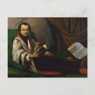 Carte Postale Victor Hugo sur son divan, vers 1830-40