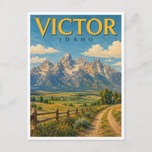 Carte Postale Victor Idaho Teton Valley GeoSaga