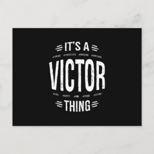 Carte Postale Victor Nom personnalisé Anniversaire Cadeau