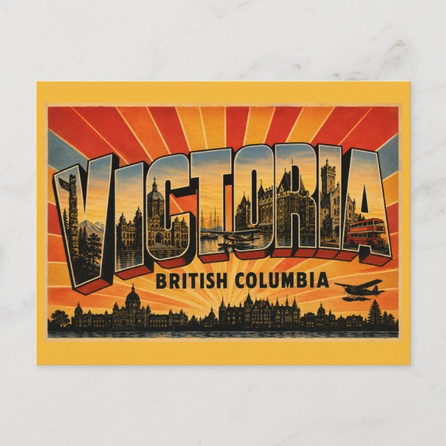 Carte Postale Victoria BC Capitale (Devant)