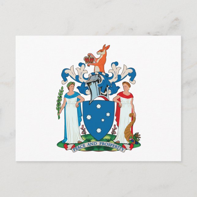 Carte postale Victoria Coat of Arms (Devant)