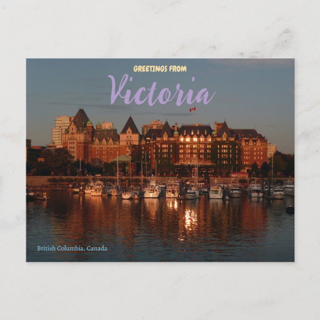 Carte postale Victoria Colombie-Britannique Canada (Devant)