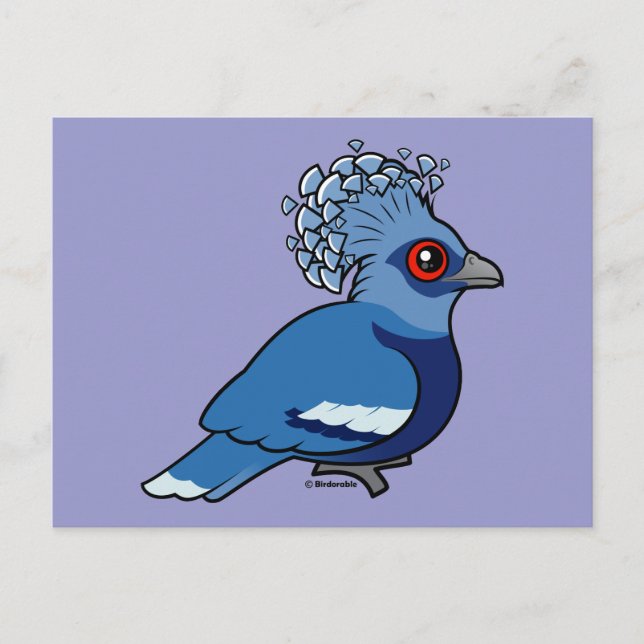 Carte Postale Victoria Crowne Pigeon (Devant)