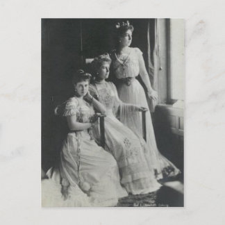 Carte Postale Victoria Melita de Hesse avec sœurs #009D