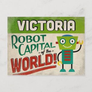 Carte Postale Victoria Texas Robot - Vintage amusant
