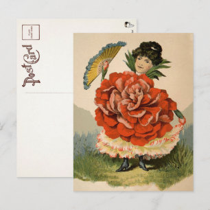 Carte postale Victorian Flower Girl