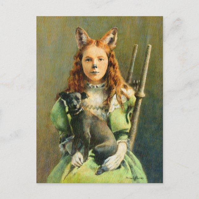 Carte postale Victorian Fox Girl