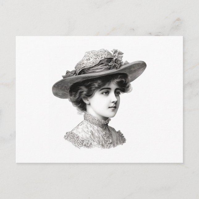 Carte postale Victorian Lady (Devant)