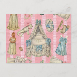 Carte Postale Victorian Nursery Paper Dolls