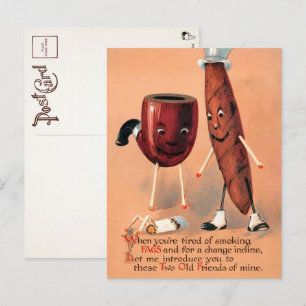 Carte postale Victorian Odd Smoking