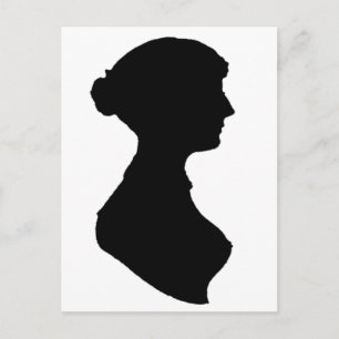 Carte Postale Victorian Regency Femme Silhouette Art indépendant