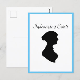 Carte Postale Victorian Regency Femme Silhouette Indépendante
