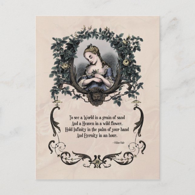 Carte postale victorienne Blake "To See a World" (Devant)