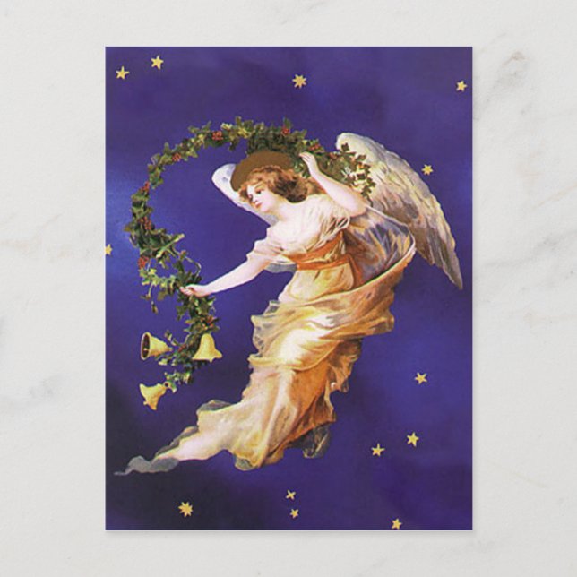 Carte postale victorienne d'ange (Devant)