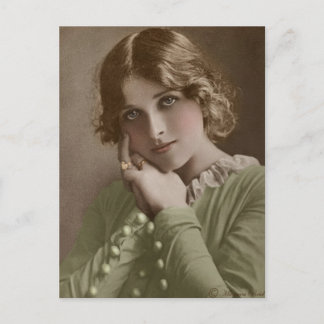 Carte postale victorienne édouardienne Sepia teint