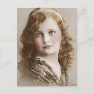 Carte postale victorienne édouardienne Sepia teint