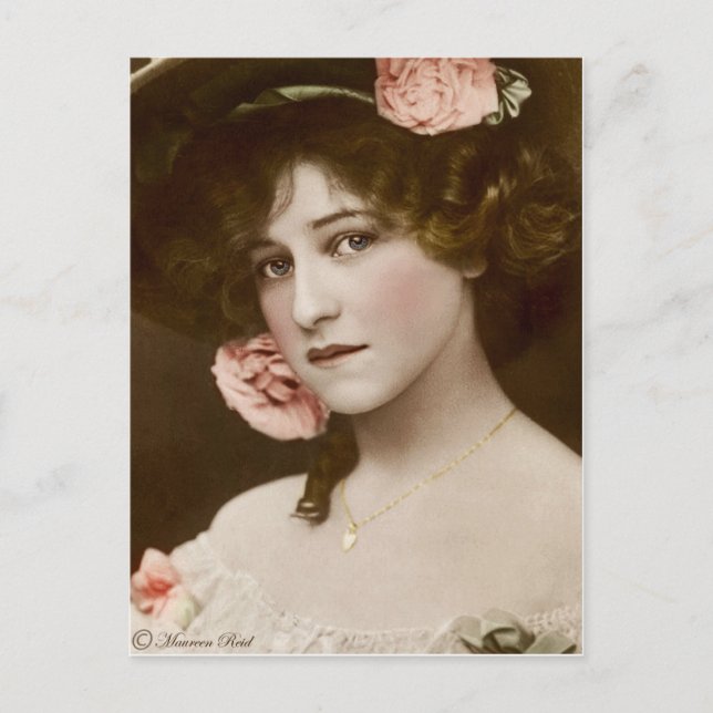 Carte postale victorienne Edwardian Sepia teintée  (Devant)