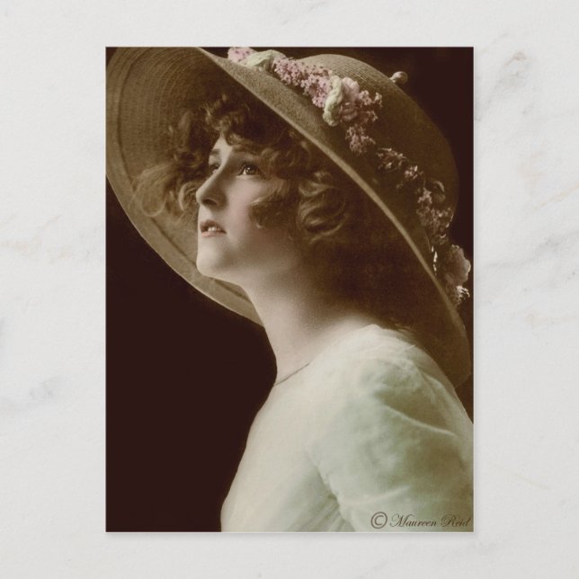 Carte postale victorienne Edwardian Sepia teintée  (Devant)