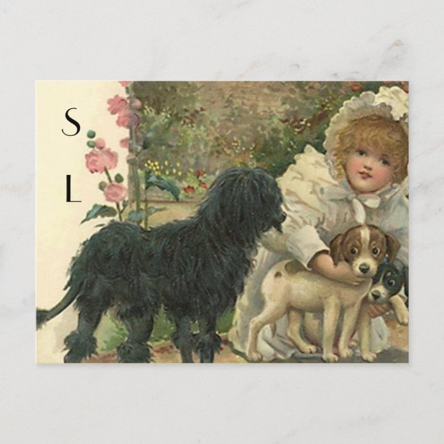 CARTE POSTALE VICTORIENNE vintage (Devant)