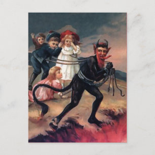 Carte postale Victorienne vintage Krampus