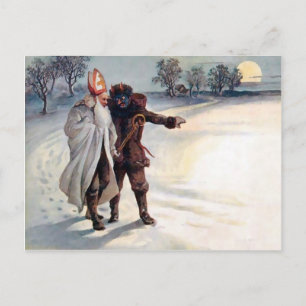 Carte postale Victorienne vintage Krampus