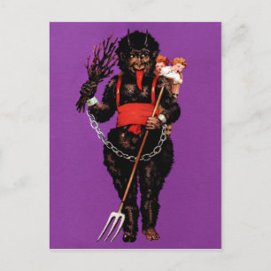 Carte postale Victorienne vintage Krampus