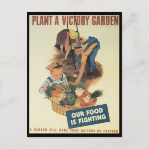 Carte Postale Victory Garden Guerre mondiale 2