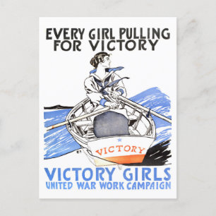 Carte postale Victory Girls Vintage Wartime