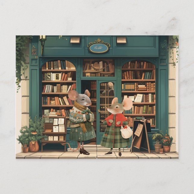 Carte Postale Vie à Mice Town - Tante Tiff & Mme Blume (Devant)