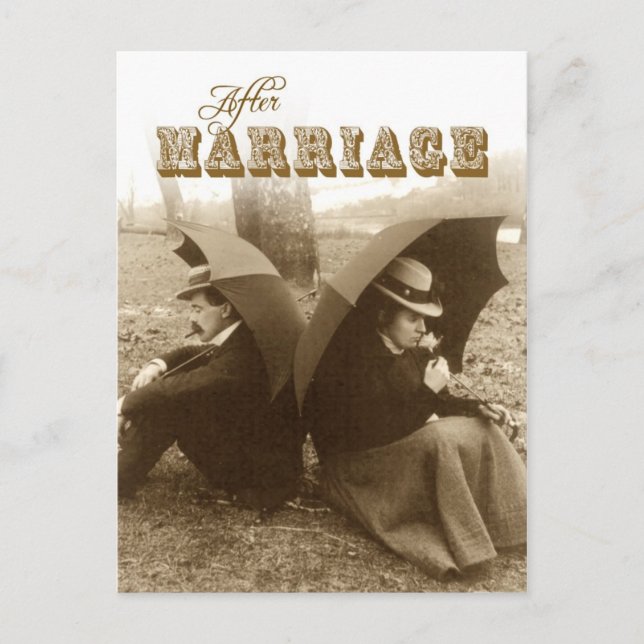 Carte Postale Vie après le mariage (Devant)