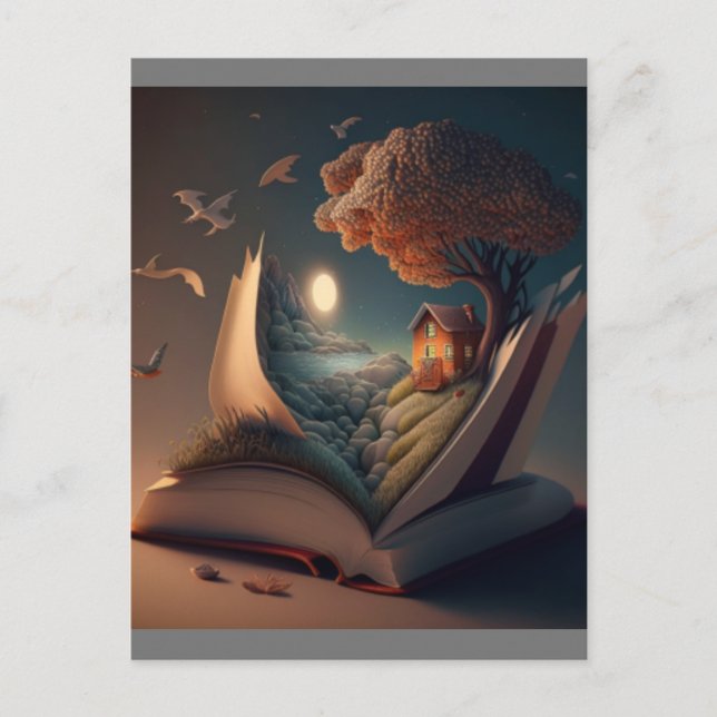 Carte Postale Vie d'affiche en lecture (Devant)