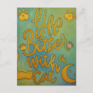 Carte Postale Vie de chat