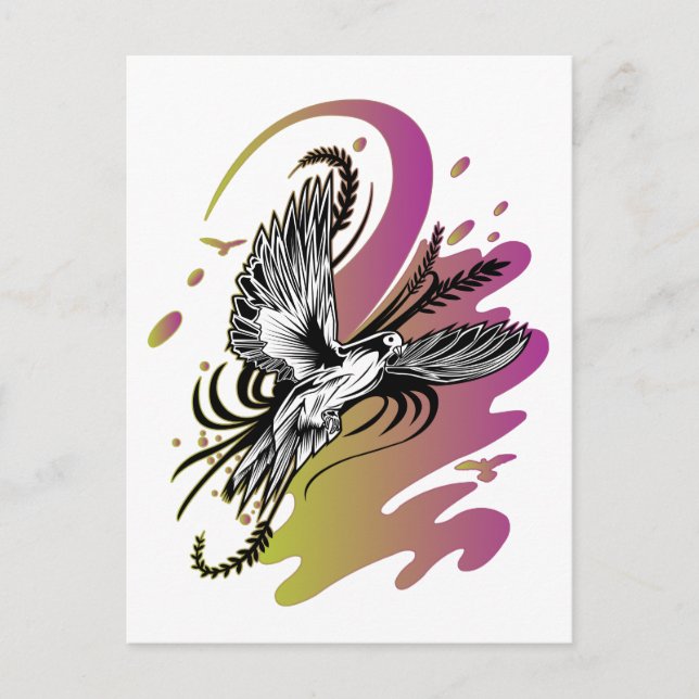 Carte Postale Vie de la colombe (Devant)