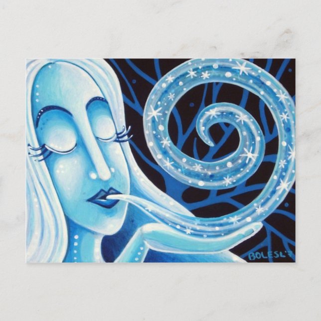 Carte postale Vie hivernale (Devant)