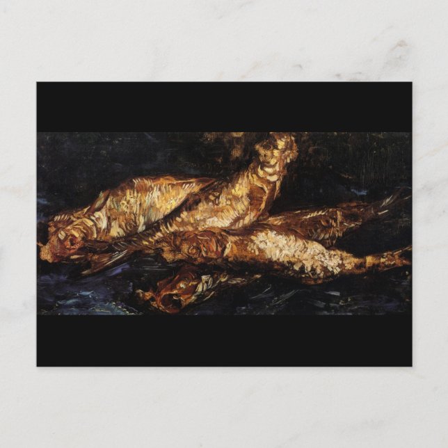 Carte Postale Vie morte avec Bloaters Van Gogh Art (Devant)