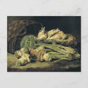 Carte Postale Vie morte avec champignons
