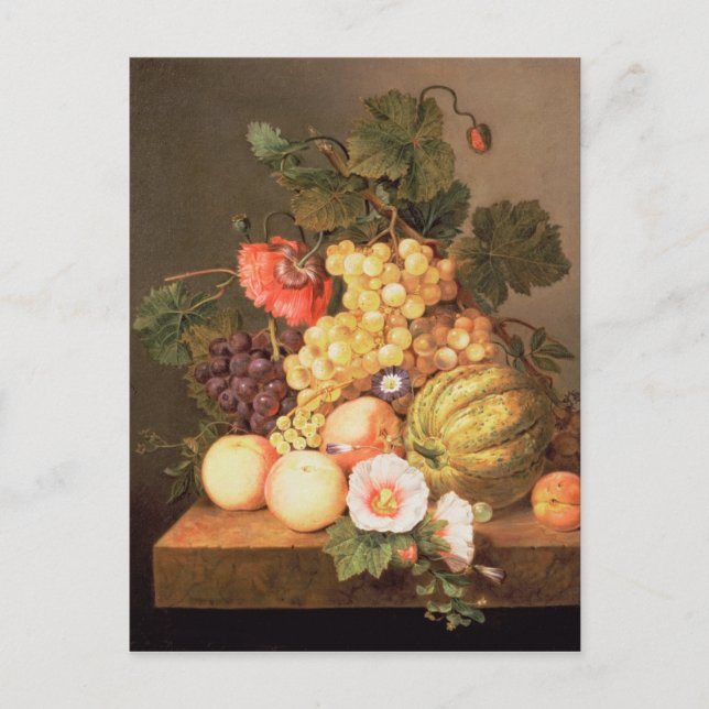 Carte Postale Vie morte avec des fruits (Devant)