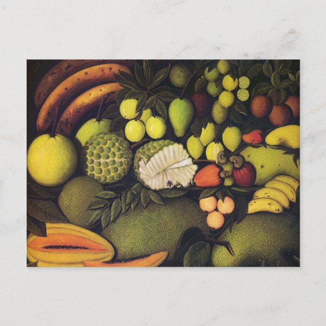 Carte Postale Vie morte avec des fruits exotiques par Henri Rous (Devant)