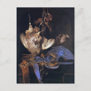 Carte Postale Vie morte avec équipement de chasse