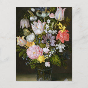 Carte Postale Vie morte avec fleurs