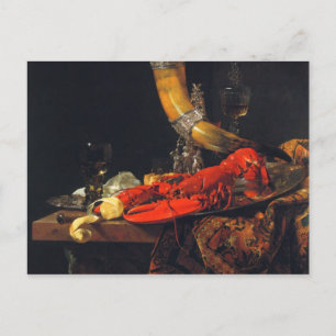 Carte Postale Vie morte par Willem Kalf