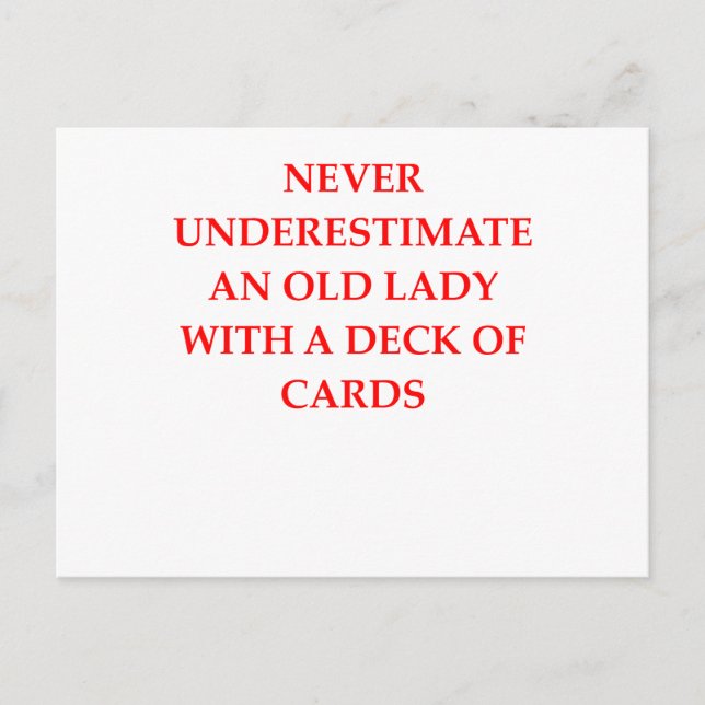 Carte Postale vieille dame (Devant)