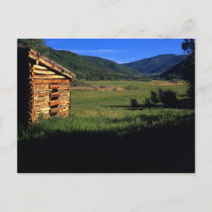 Carte Postale Vieille ferme en rondins près de Park City, Utah. 