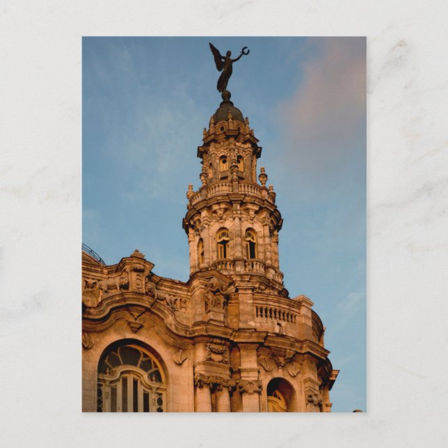 Carte Postale Vieille flèche de bâtiment, La Havane, Cuba (Devant)