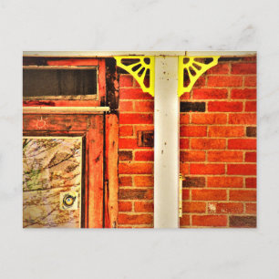Carte Postale Vieille Maison en Brique Moulage Jaune Reflets d'A