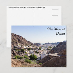Carte Postale Vieille Muscat ville historique originale de Musca