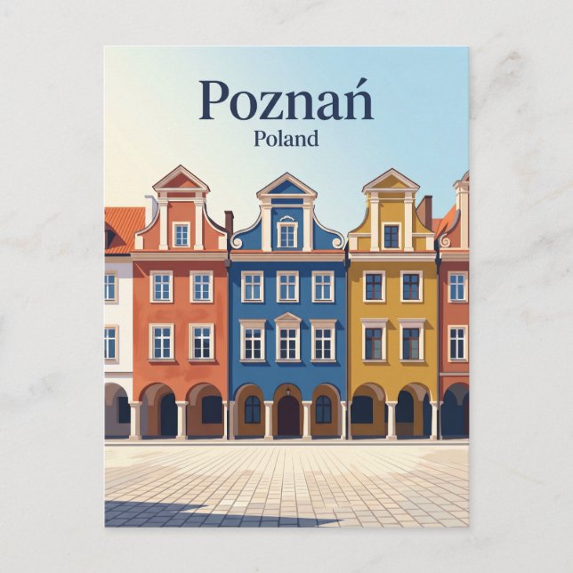Carte Postale Vieille Place du Marché Pologne (Devant)
